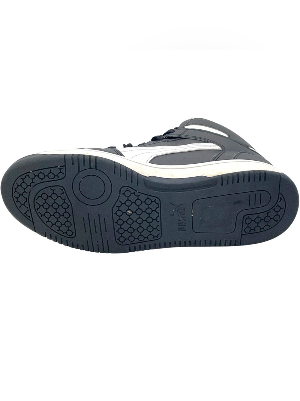 Puma Rebound LayUp Mid Black White Sneakers Men’s 10.5 - Picture 6 of 9